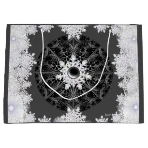 Keramisk snöre svart och snöflake