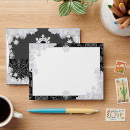 Keramisk snöre svart och snöflake