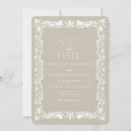 Keramisk Talavera-platta Spansk Fiesta Spara datum Inbjudningar