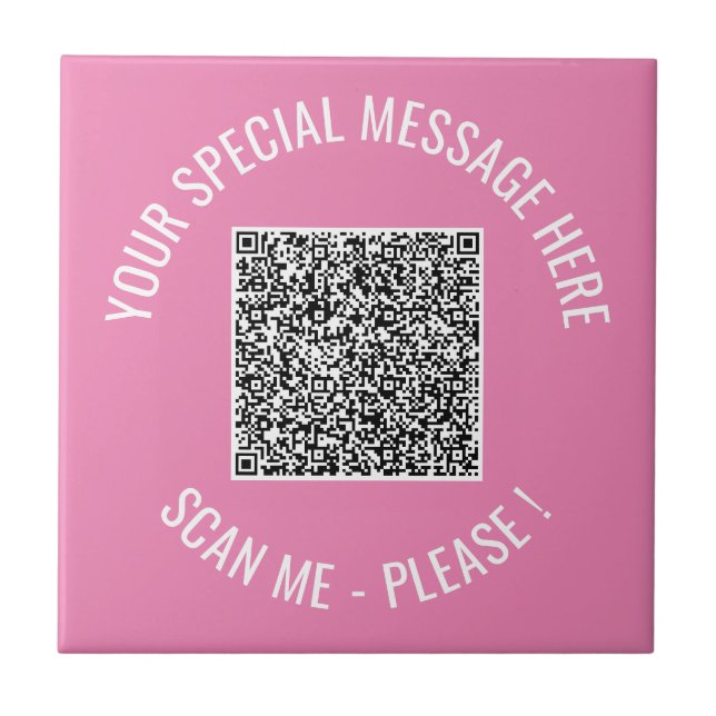 Keramisk textruta för QR-Anpassningsbar, välj Färg Kakelplatta (Framsidan)