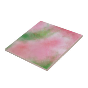 KERAMISK TILE/PINK, GRÖNT OCH VIT COLORS/ABSTRACT KAKELPLATTA