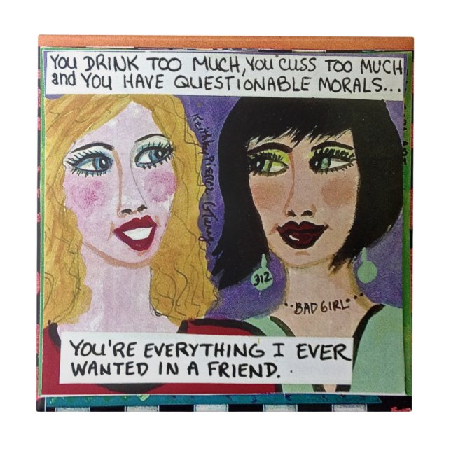 KERAMISK TIME-EVERYTHING SOM JAG ÖNSKADE NÅGONSIN KAKELPLATTA (Framsidan)