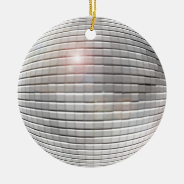 keramiska dekorationer av disco boll (Framsidan)