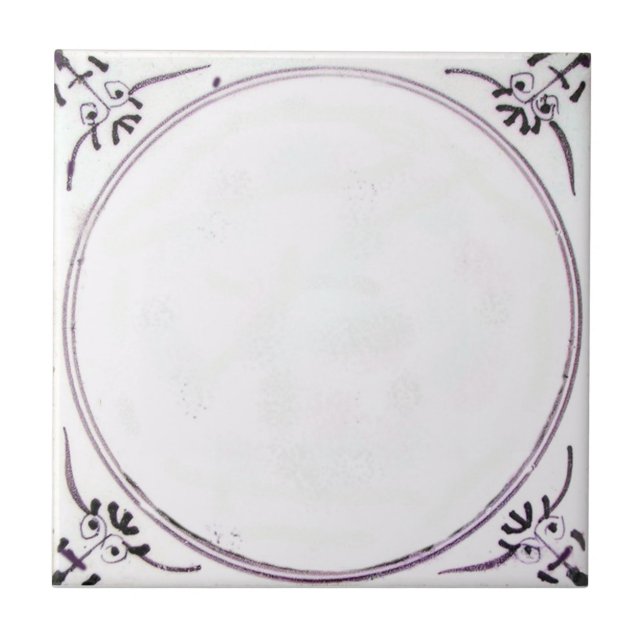 Keramiska för biblisk Manganese för RBT18 Delft Kakelplatta (Framsidan)