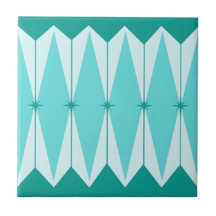 Keramiska geometriska diamanter & Starbursts Kakelplatta