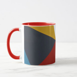 Keramiska geometriska former mugg