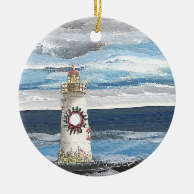 Keramiska julprydnadar julgransprydnad keramik (Framsidan)