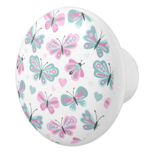 Keramiska kabinett Knopp-Fjärilar Knopp