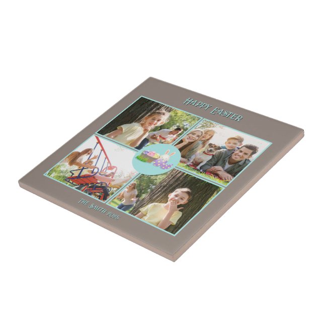 Keramiska keramiska glad påsk Önskemål Kakelplatta (Sidan)