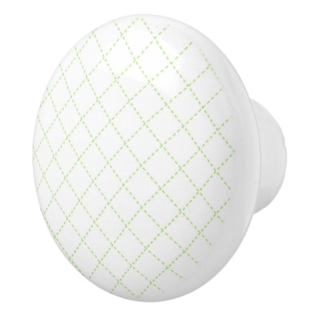 Keramiska knop av grönt mönster knopp (Höger)
