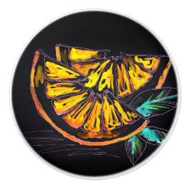 Keramiska knoppar av dekorationscitrusfrukter