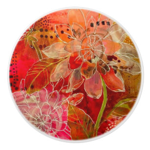 Keramiska knoppar - Blommor Silke Art