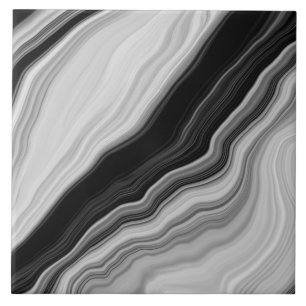 Keramiska plattan Black & White Modern Marble Stru Kakelplatta