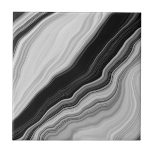 Keramiska plattan Black & White Modern Marble Stru Kakelplatta