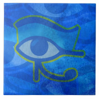 Keramiska plattan Blue Horus Öga