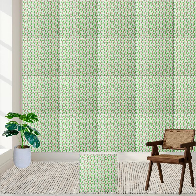 Keramiska plattan elegant Mönster Kakelplatta (Elegant Christmas Tree Pattern Ceramic Tile)
