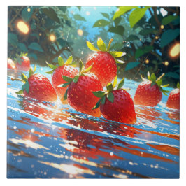 Keramiska plattan för jordgubbar kakelplatta