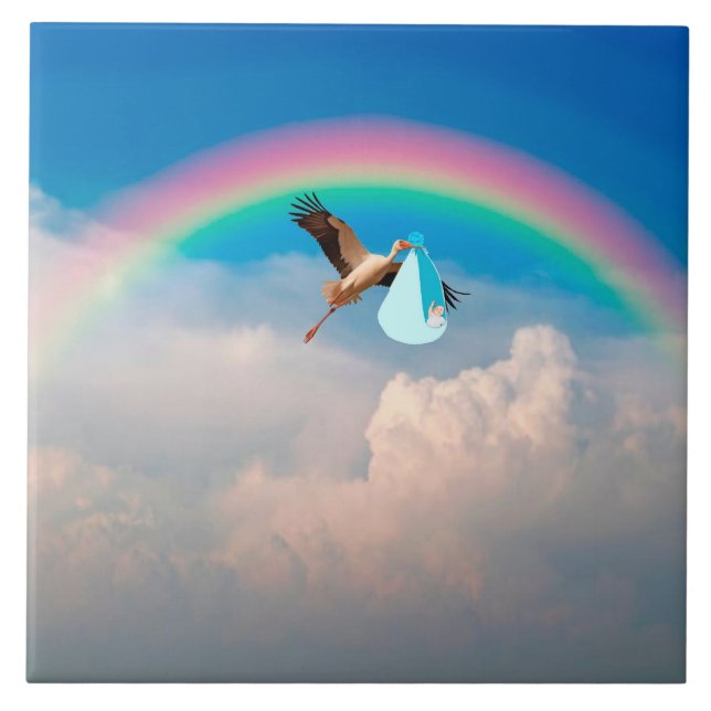 Keramiska plattan för leverans från pojke kakelplatta (Framsidan)