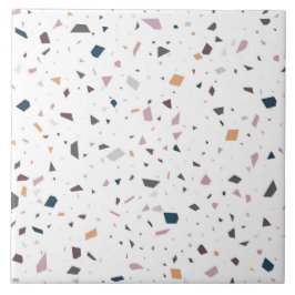 Keramiska plattan golv i Vita terrazzo Kakelplatta