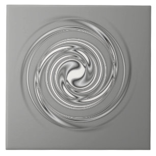 Keramiska plattan grått Spiral Kakelplatta