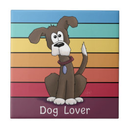Keramiska plattan Hund älskare Kakelplatta