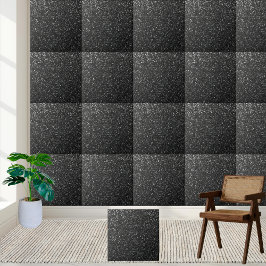Keramiska plattan i Gnistran Black Silver Snyggt Kakelplatta