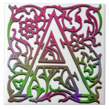 Keramiska plattan i monogram "Besque Garden"