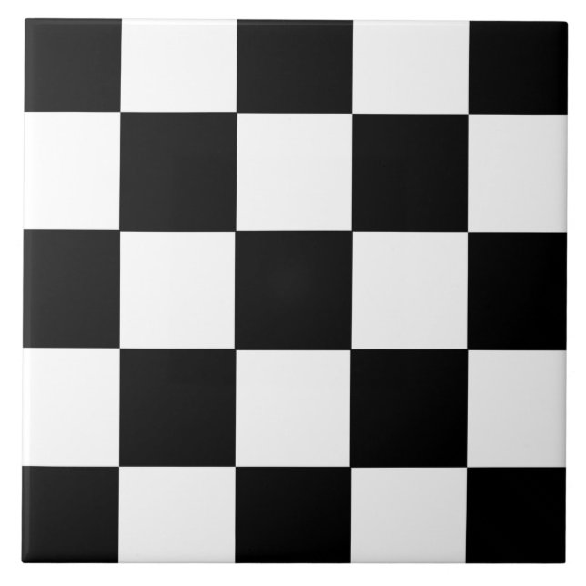 Keramiska plattan i Mönster i Retro Checkerboard Kakelplatta (Framsidan)