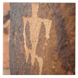 Keramiska plattan i Southwest Petroglyph Kakelplatta