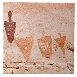 Keramiska plattan i Southwest Petroglyph Kakelplatta