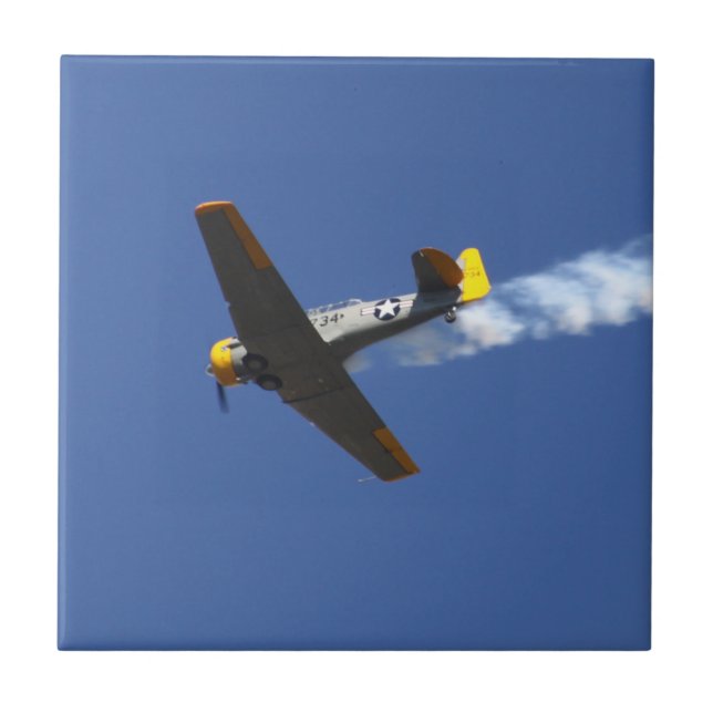 Keramiska plattan krig Flygplan Kakelplatta (Framsidan)