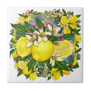 Keramiska plattan Mönster 6 vid Medelhavet Kakelplatta