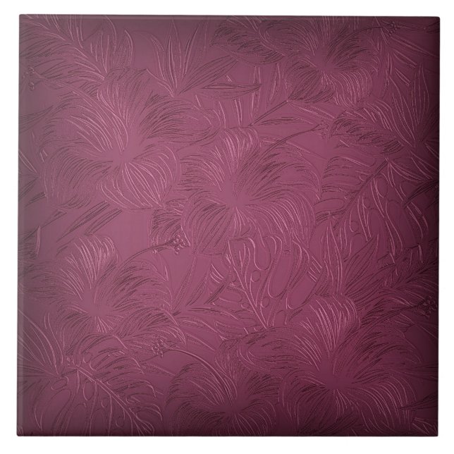 Keramiska plattan Raspberry Ro Blommigt Ceramic Ti Kakelplatta (Framsidan)