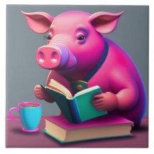 Keramiska plattan rosa Gris