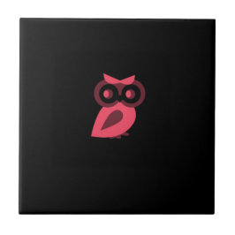 Keramiska plattan rosa Uggla Kakelplatta