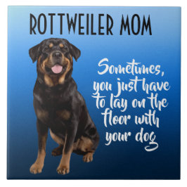 Keramiska plattan Rottweiler Mamma Kakelplatta