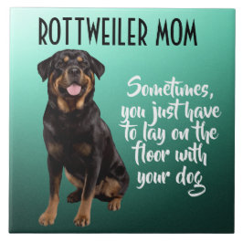 Keramiska plattan Rottweiler Mamma Kakelplatta