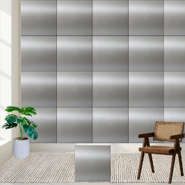 Keramiska plattan silver Metallic Struktur Kakelplatta