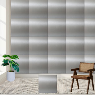 Keramiska plattan silver Metallic Struktur Kakelplatta