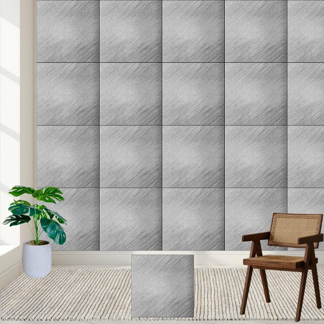 Keramiska plattan Stil 2 i Brshed Metall Struktur Kakelplatta (Brushed Metal Texture Ceramic Tile Style 2)