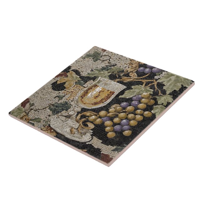 Keramiska plattan Stil Vin, romersk Mosaic Kakelplatta (Sidan)