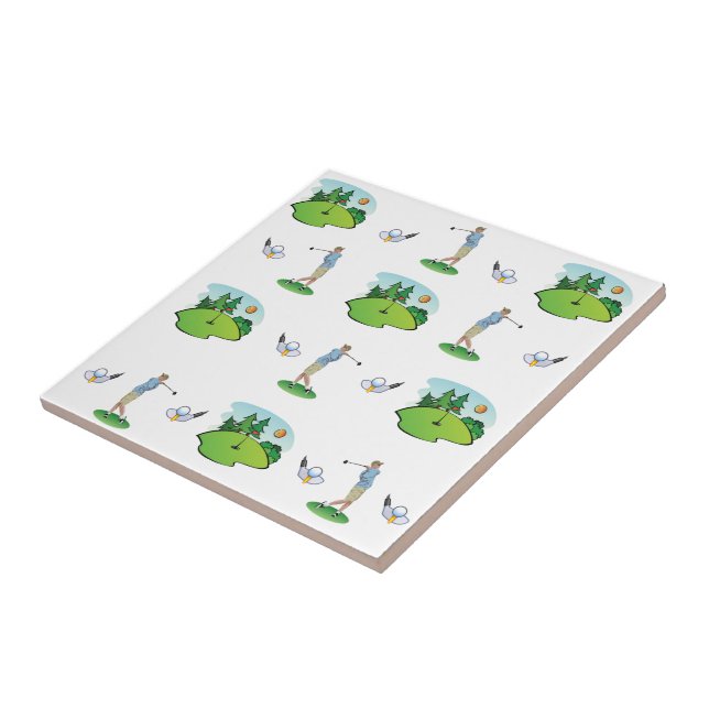 Keramiska plattgolf kakelplatta (Sidan)