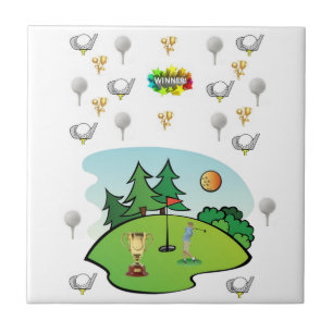 Keramiska plattgolf kakelplatta