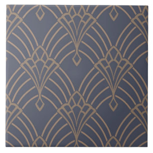 Keramiska plattor - Art Deco Fläkt Design Lilac/Gu Kakelplatta