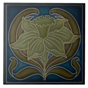 Keramiska plattor - Art nouveau enkla dil Kakelplatta
