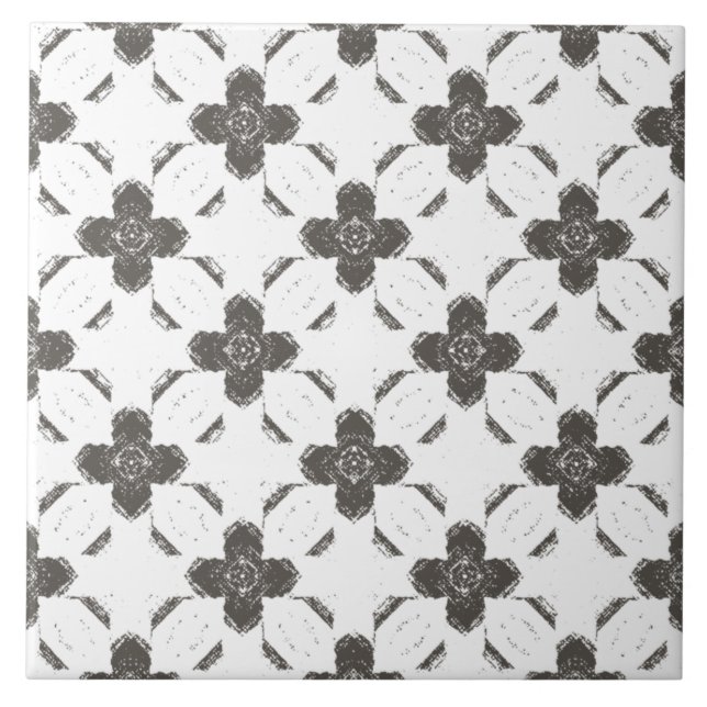 Keramiska plattor av Bronze-blommor Kakelplatta (Framsidan)