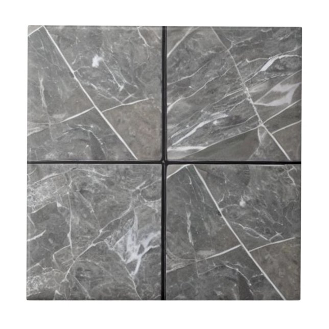 Keramiska plattor av grått marble 4 kakelplatta (Framsidan)