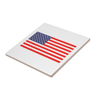 Keramiska plattor av patriotisk amerikansk flagga kakelplatta