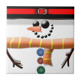 Keramiska plattor av platta Snögubbe Kakelplatta