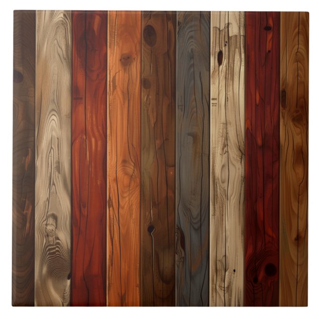 Keramiska plattor av trä Struktur Kakelplatta (Framsidan)